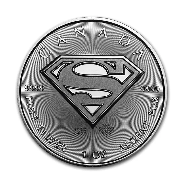 Silver 1 Oz 2016 Superman S Shield Coin — photo 1