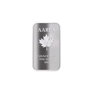 Silver 1 Oz Aarus Bar .9999