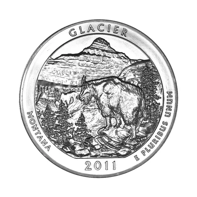 Silver 5 Oz Glacier Coin — photo 1