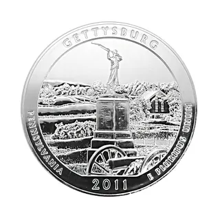 Silver 5 Oz Silver Gettysburg National Military Park