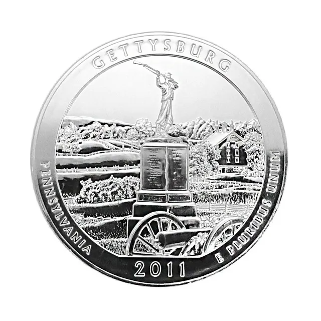 Silver 5 Oz Silver Gettysburg National Military Park — photo 1