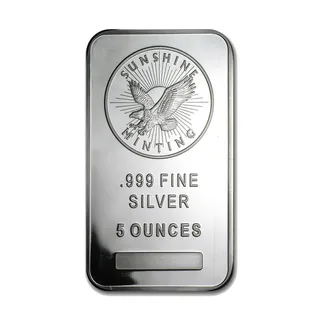 Silver 5 Oz Sunshine Mint Bar