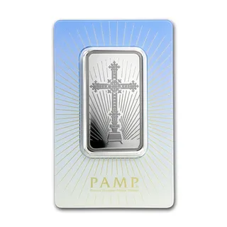 Silver Pamp 1 Oz Cross Bar